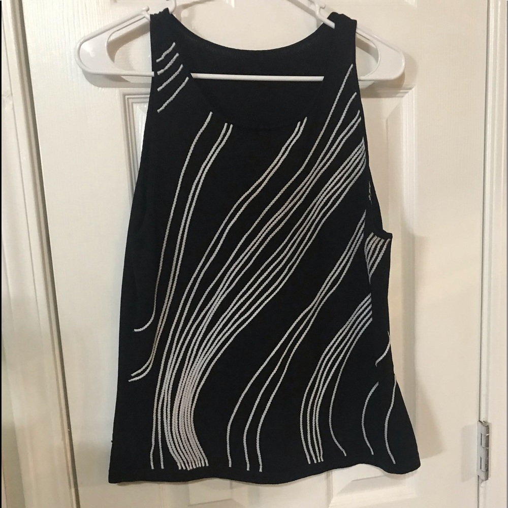 Black and White Tank Sweater